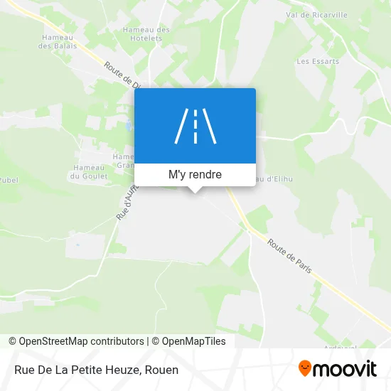 Rue De La Petite Heuze plan
