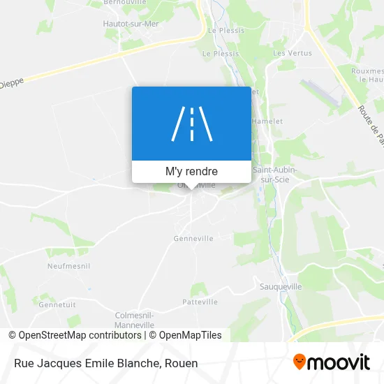 Rue Jacques Emile Blanche plan