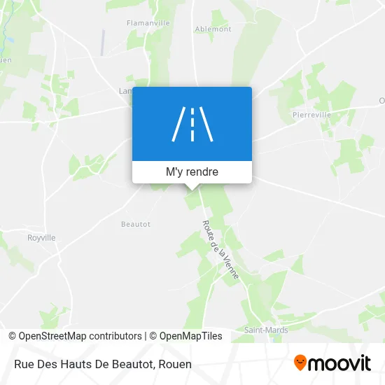 Rue Des Hauts De Beautot plan