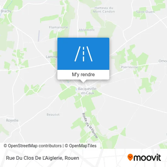 Rue Du Clos De L'Aiglerie plan