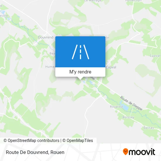 Route De Douvrend plan