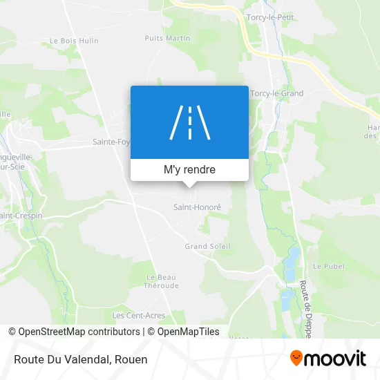 Route Du Valendal plan