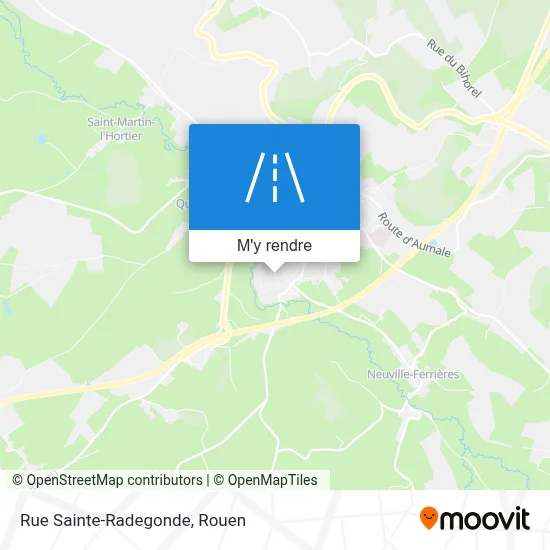Rue Sainte-Radegonde plan