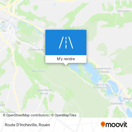 Route D'Incheville plan
