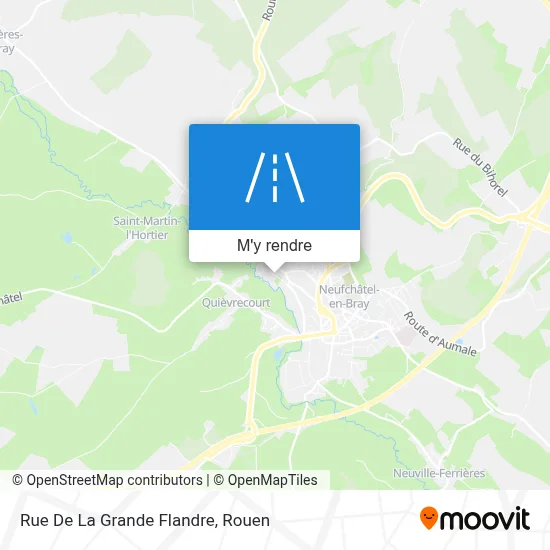 Rue De La Grande Flandre plan