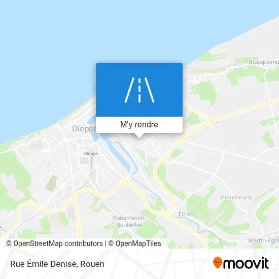 Rue Émile Denise plan