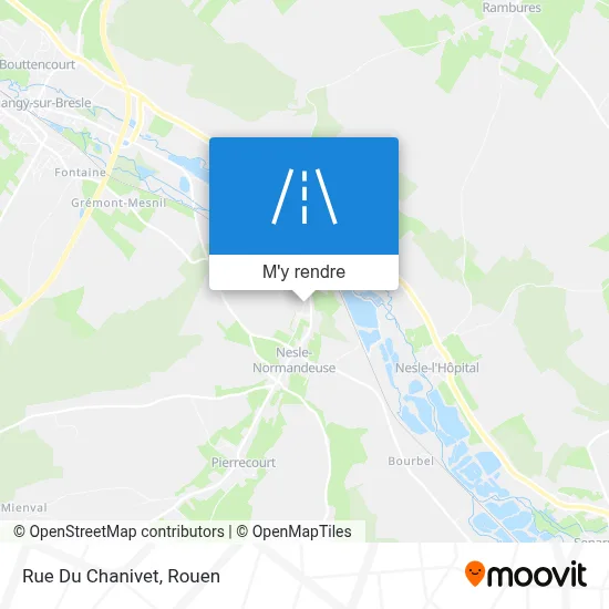 Rue Du Chanivet plan
