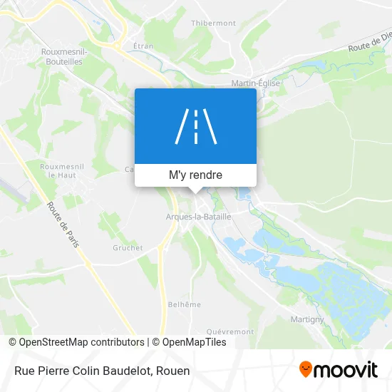Rue Pierre Colin Baudelot plan