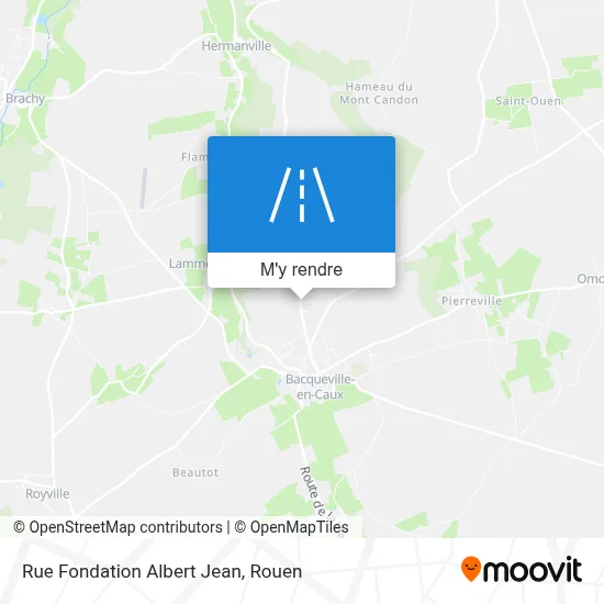 Rue Fondation Albert Jean plan