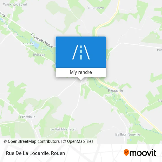 Rue De La Locardie plan