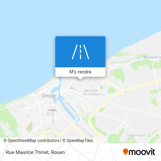 Rue Maurice Thiriet plan