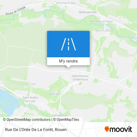 Rue De L'Orée De La Forêt plan