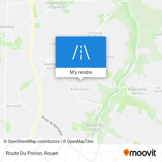 Route Du Porion plan