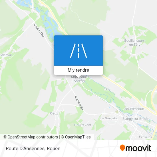Route D'Ansennes plan