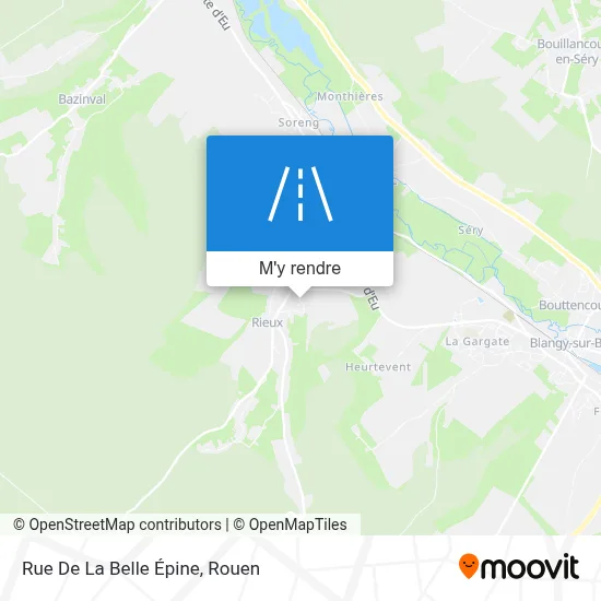 Rue De La Belle Épine plan