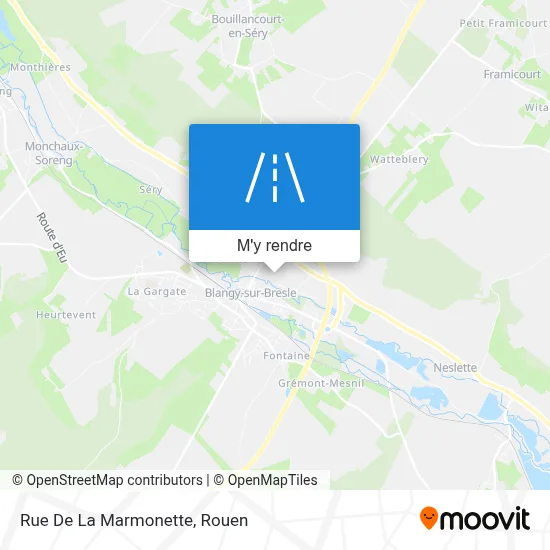 Rue De La Marmonette plan