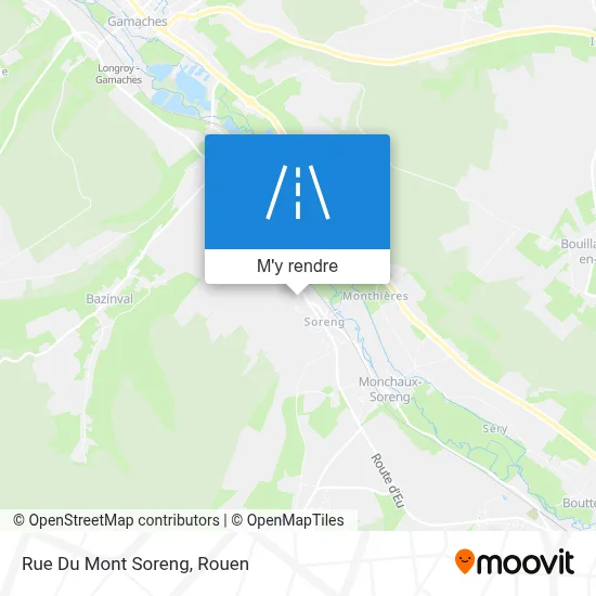 Rue Du Mont Soreng plan