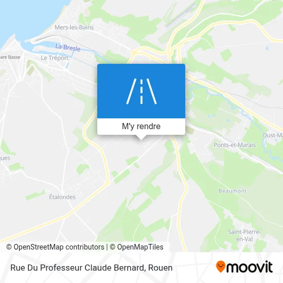 Rue Du Professeur Claude Bernard plan