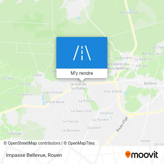 Impasse Bellevue plan