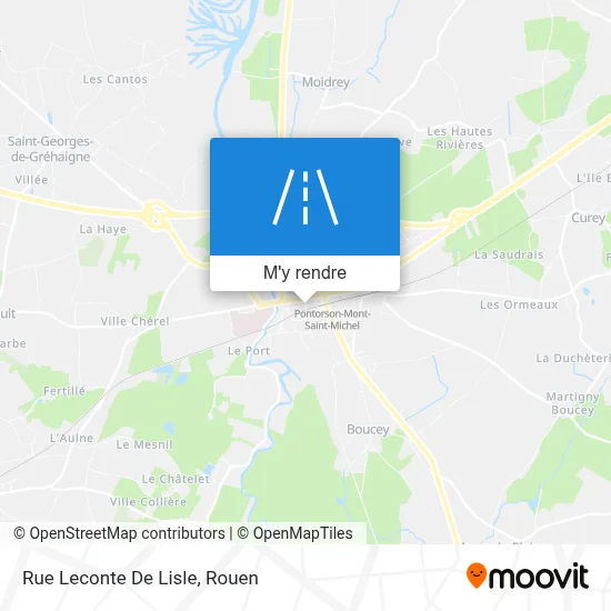 Rue Leconte De Lisle plan