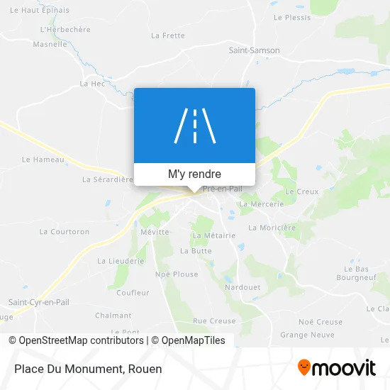 Place Du Monument plan