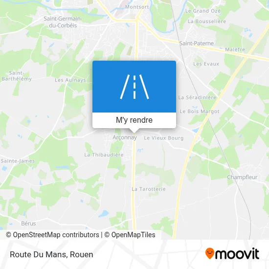 Route Du Mans plan