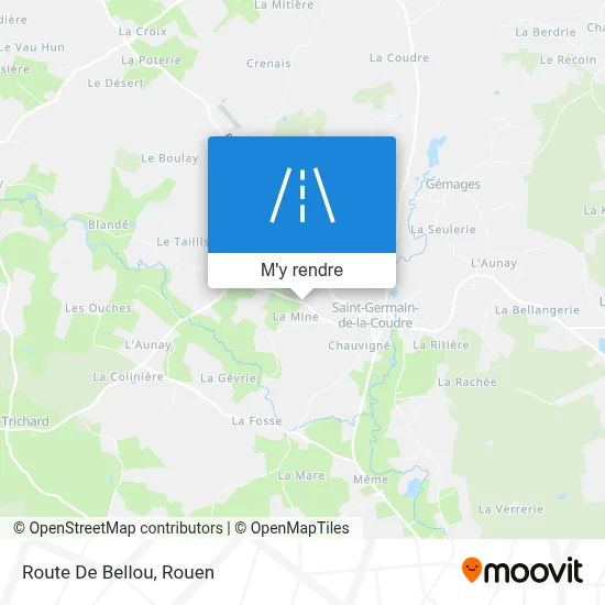 Route De Bellou plan