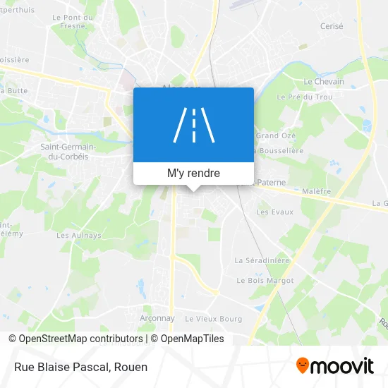 Rue Blaise Pascal plan