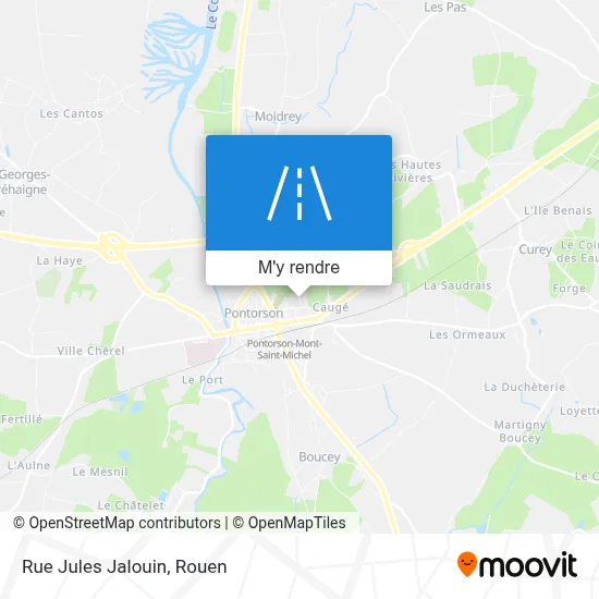 Rue Jules Jalouin plan