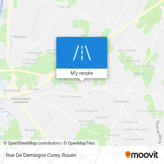 Rue De Damaigne Curey plan