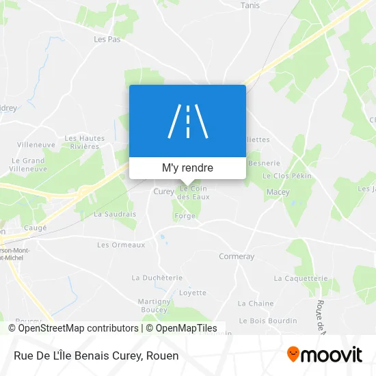 Rue De L'Île Benais Curey plan