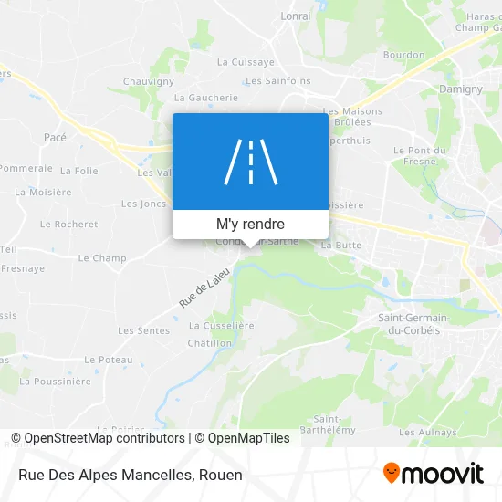 Rue Des Alpes Mancelles plan