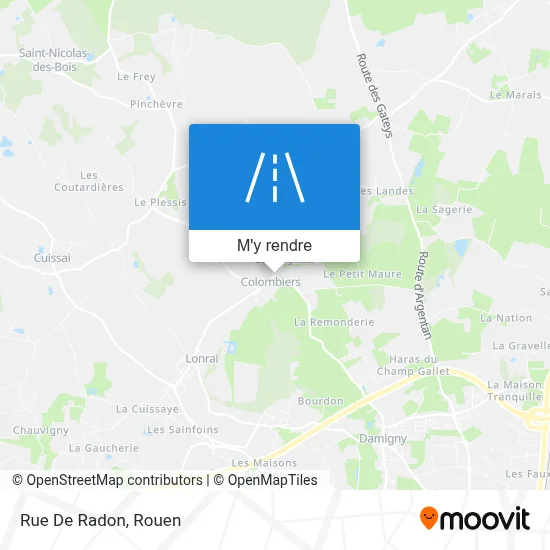 Rue De Radon plan