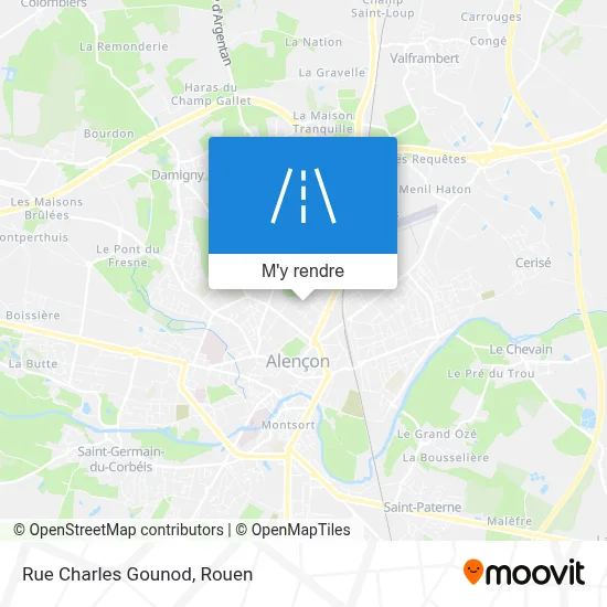 Rue Charles Gounod plan