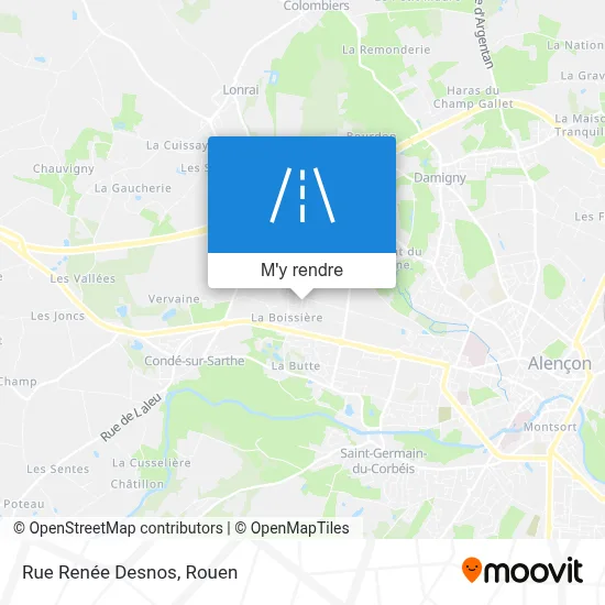 Rue Renée Desnos plan