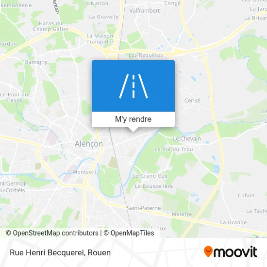 Rue Henri Becquerel plan