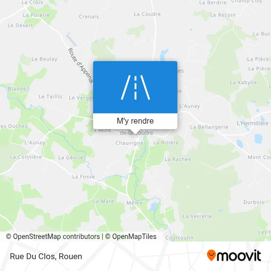 Rue Du Clos plan