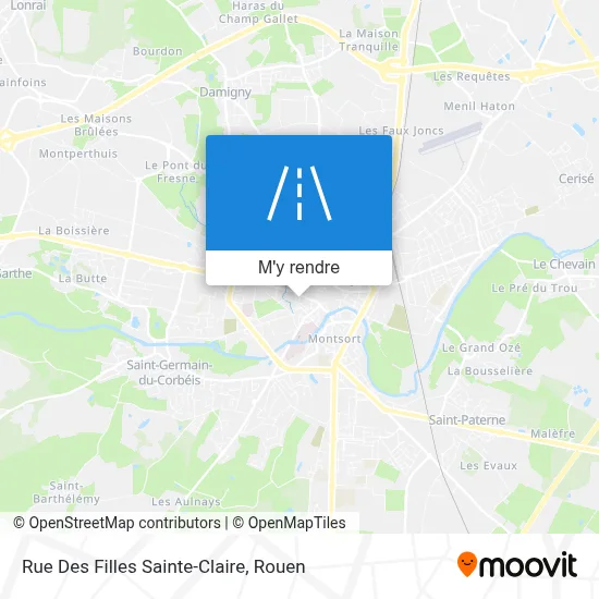 Rue Des Filles Sainte-Claire plan