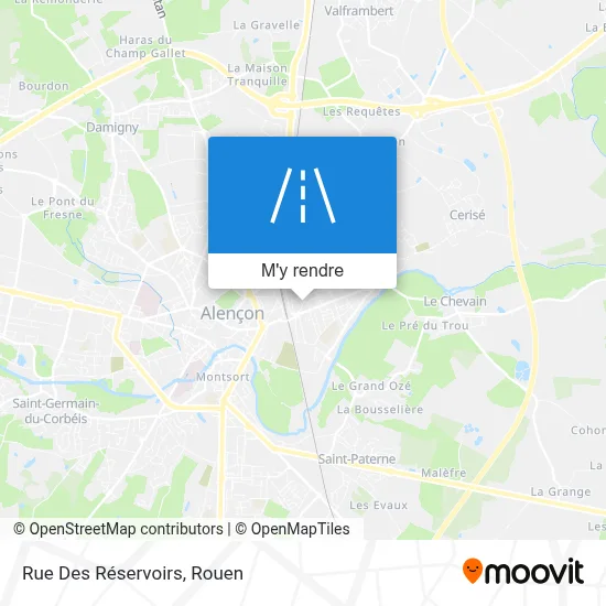 Rue Des Réservoirs plan