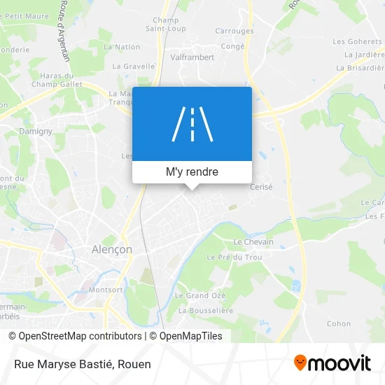 Rue Maryse Bastié plan