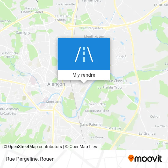 Rue Pergeline plan