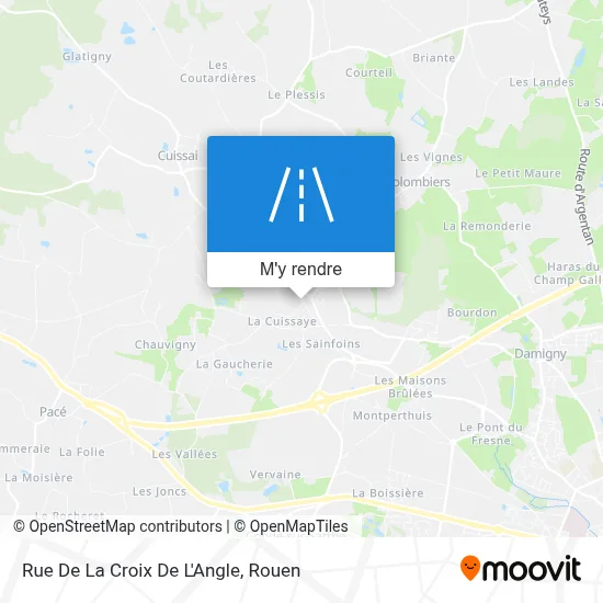 Rue De La Croix De L'Angle plan