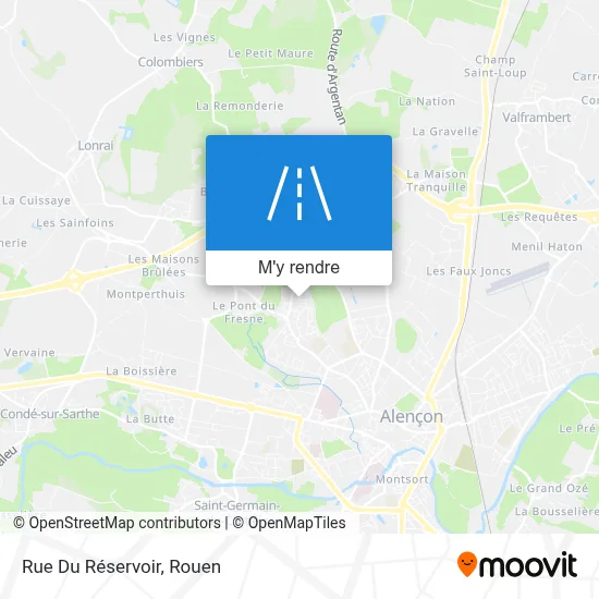 Rue Du Réservoir plan