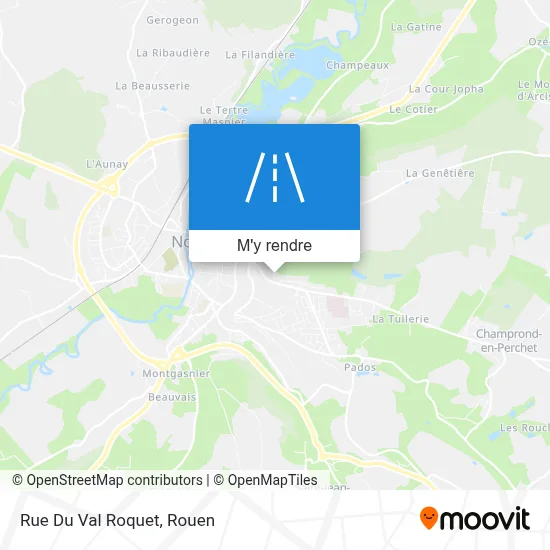 Rue Du Val Roquet plan