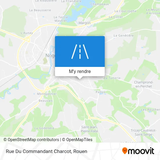 Rue Du Commandant Charcot plan