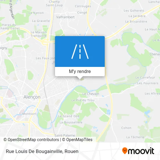 Rue Louis De Bougainville plan