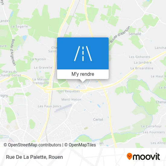 Rue De La Palette plan