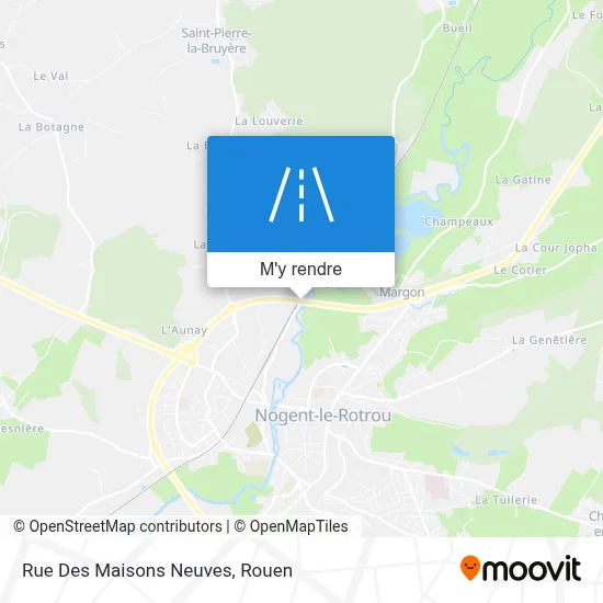 Rue Des Maisons Neuves plan