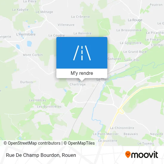Rue De Champ Bourdon plan