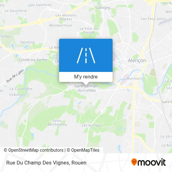 Rue Du Champ Des Vignes plan